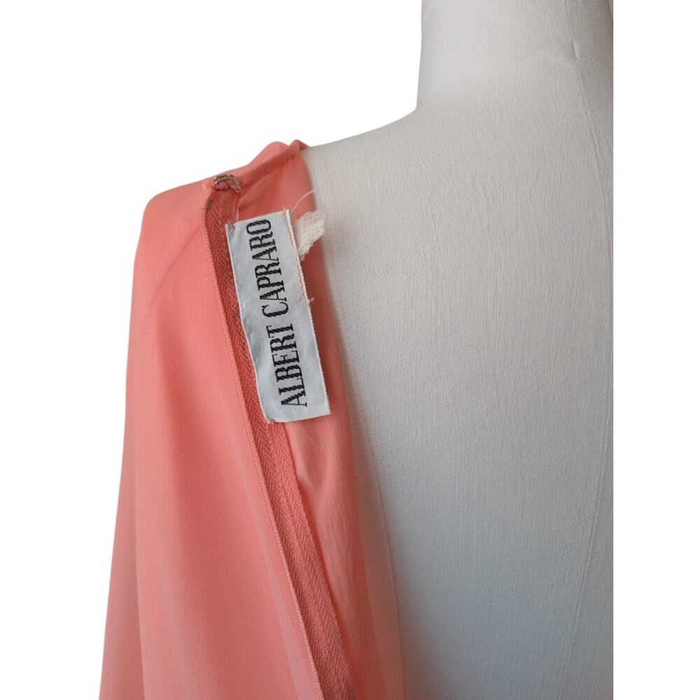 Albert Capraro Vintage 1970s Capelet Maxi Dress - Picture 7 of 10